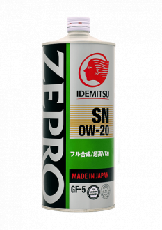 Моторное масло IDEMITSU ZEPRO ECO MEDALIST 0W-20 1 л