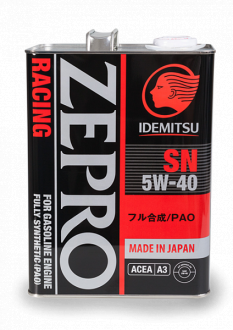 Моторное масло IDEMITSU ZEPRO RACING 5W-40 4 л